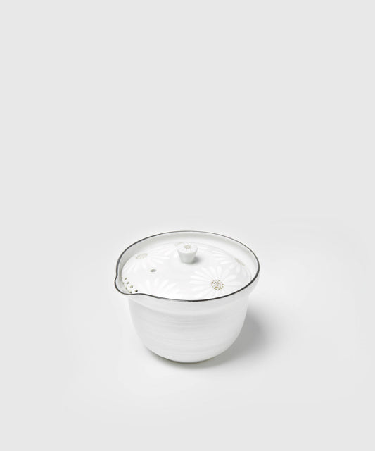 Hand-Painted Kyoto Flower Ceremonial Teapot