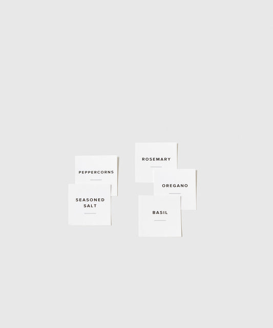 Spice Bottle Labels